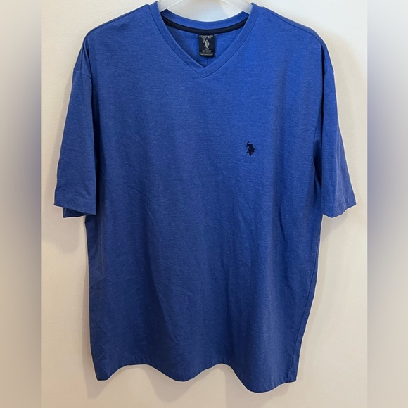 US Polo Assn Polo Shirt Mens XLT Tall Blue - Picture 1 of 4